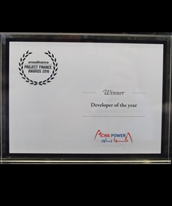 EMEA Finance – Project Finance Awards 2016 – Developer of the Year