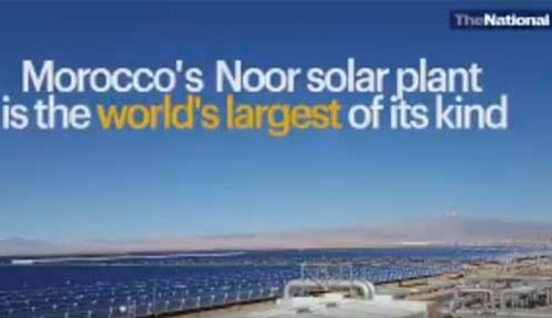NOORo Solar Plant in Morocco-video