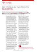 Green deal in the world's oil Capital