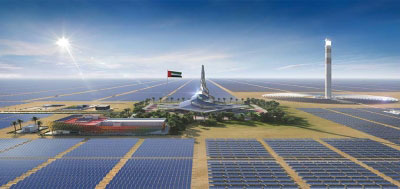 مشروع المرحلة الخامسة لمجمع محمد بن راشد آل مكتوم للطاقة الشمسية