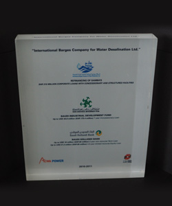 INTERNATIONAL BARGES COMPANY FOR DESALINATION 2011